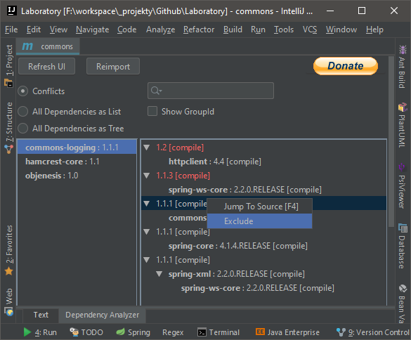 Maven Helper IntelliJ Plugin